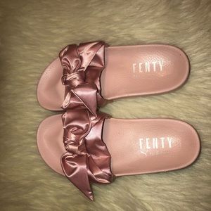 Authentic Fenty Bow Slides! Great condition